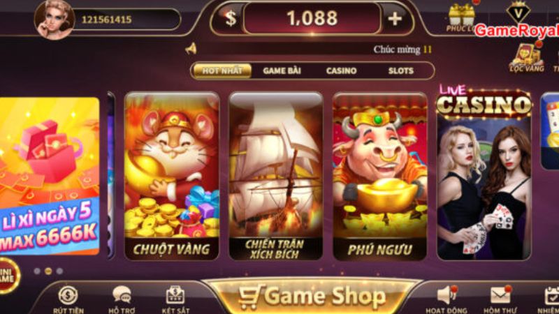 Những thao tác cơ bản tân binh cần biết tại cổng game Royal Club