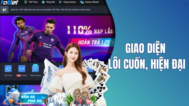 Giao diện thu hút, nhấn mạnh sự đơn giản 