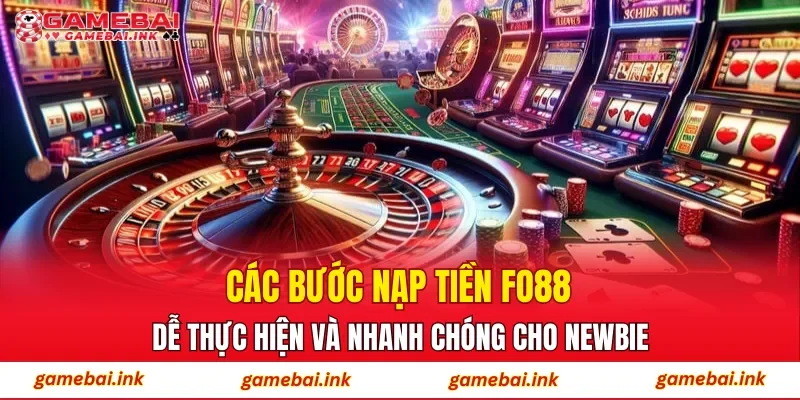 Các bước nạp tiền FO88 dễ thực hiện và nhanh chóng cho newbie