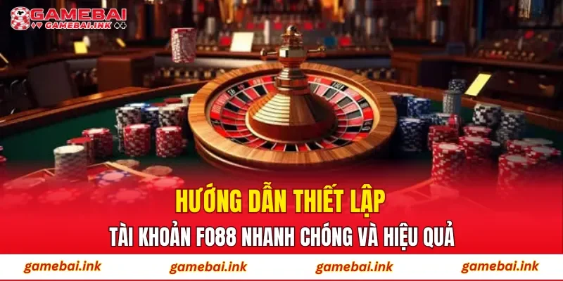 Hướng dẫn thiết lập tài khoản FO88 nhanh chóng và hiệu quả